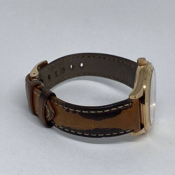 Michael Kors MK-3425 Woman's Brown Leather Analog Dial Quartz Wrist Watch WFH83 - Picture 12 of 12